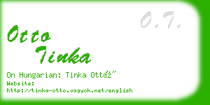 otto tinka business card